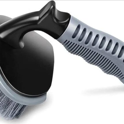 Type car wheel and tire cleaning brush